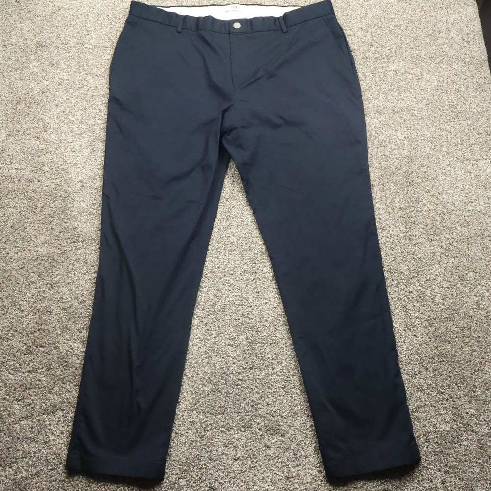 Spoke Pants Men's 40x33 Sharps Build B Dress‎  Navy Blue Flat Front Trousers